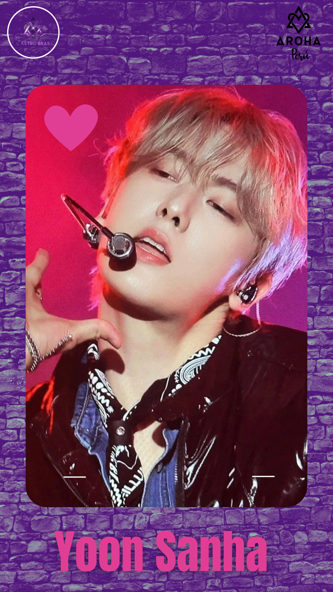 Emotional wallpaper shared by fans for Yoon Sanha