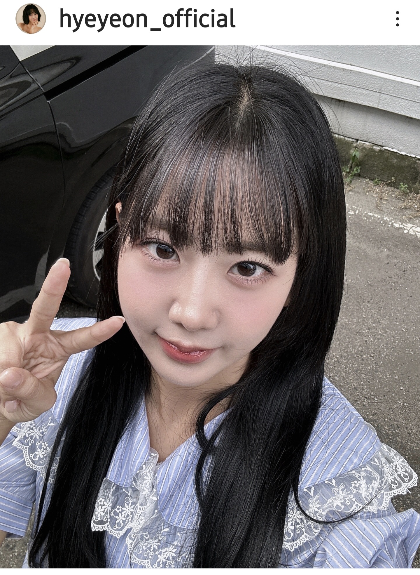 A moment captured by a fan of Kang Hyeyeon