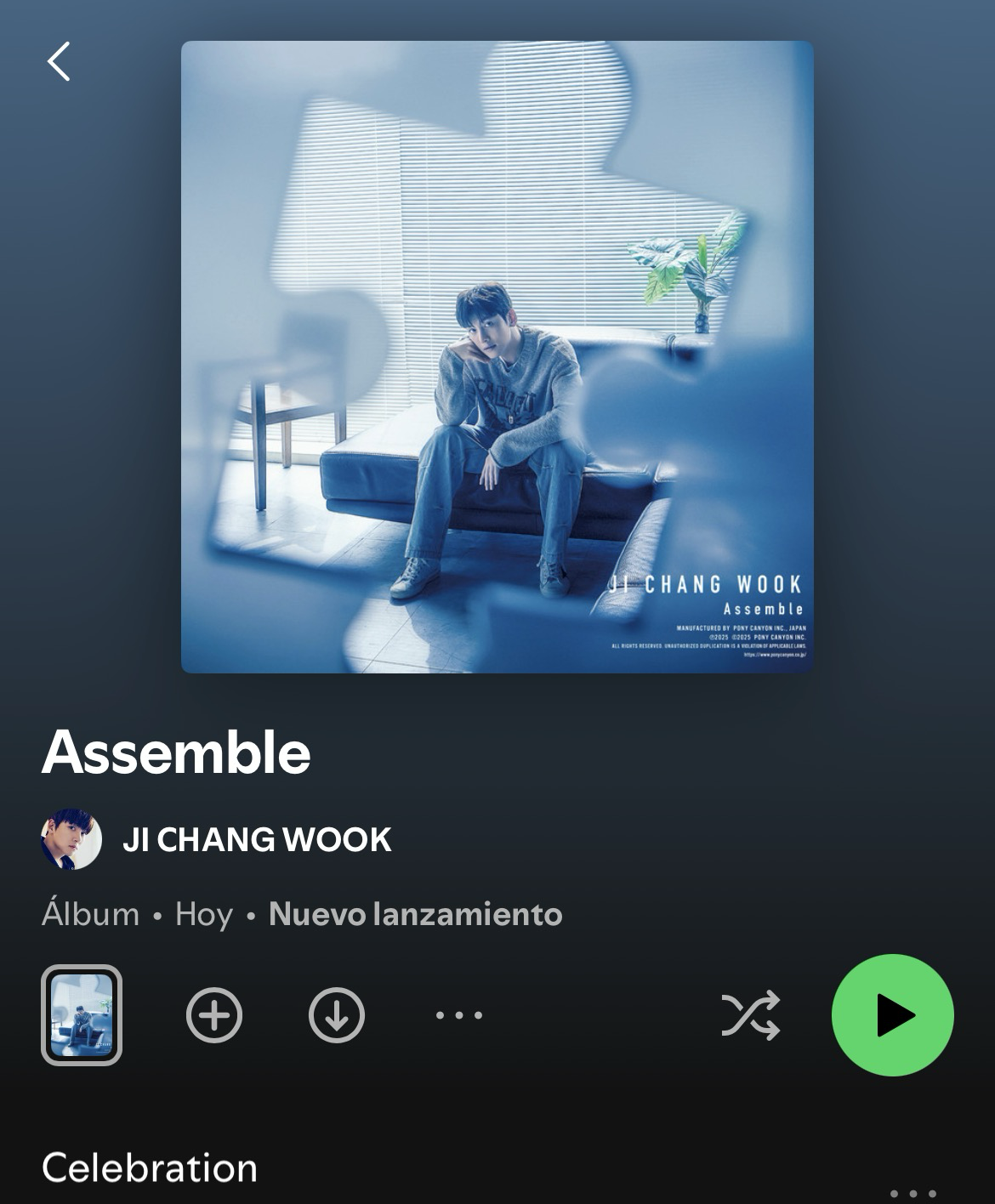 Recent activity shot of Ji Changwook