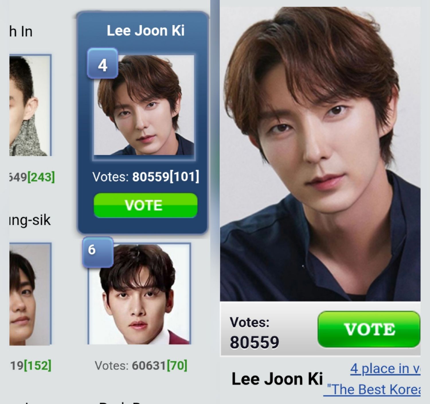 Behind-the-scenes cut of Lee Joongi