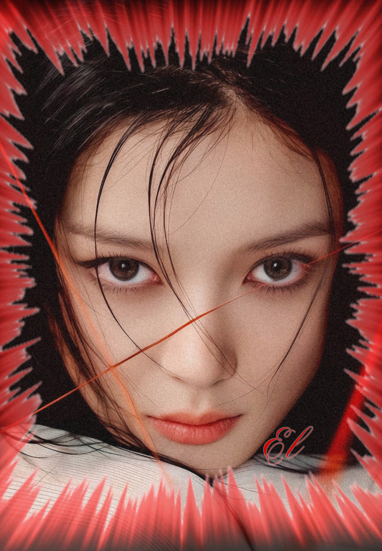 Behind-the-scenes cut of Kim Youjung