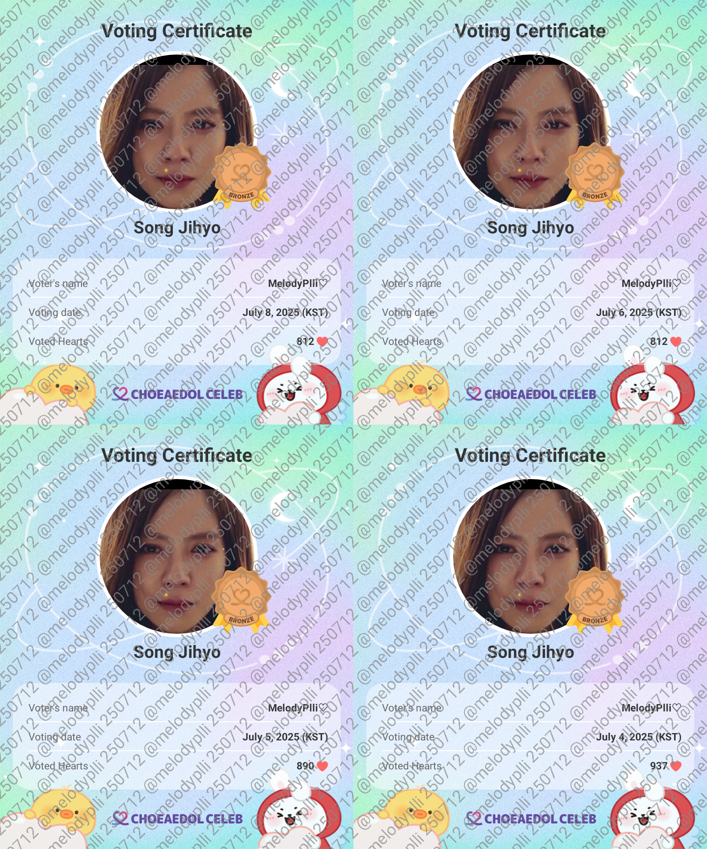 Behind-the-scenes cut of Song Jihyo
