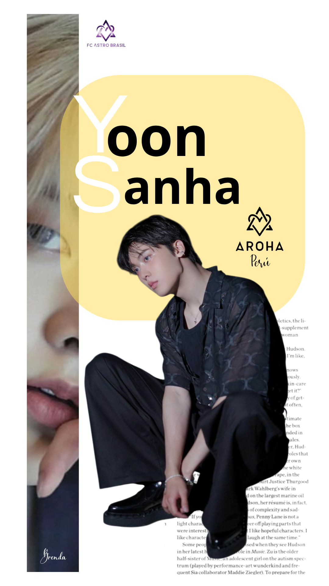 Special wallpaper made by Yoon Sanha's fans