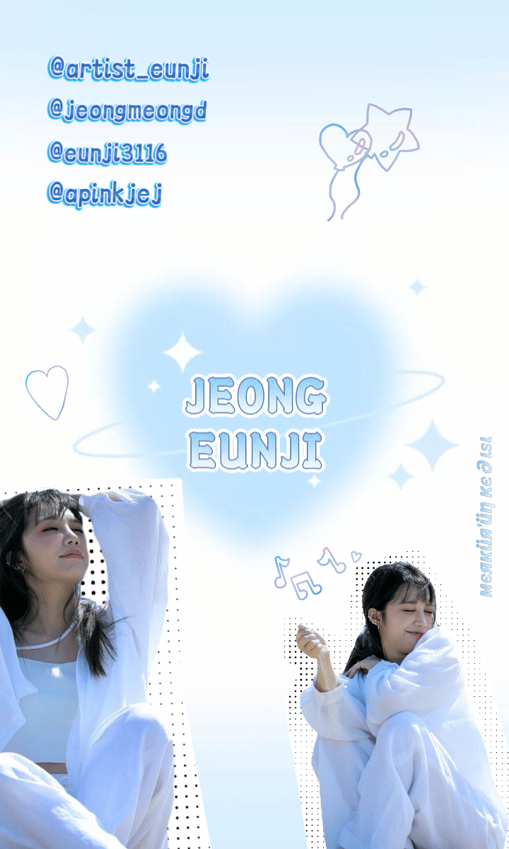 Behind-the-scenes cut of Jung Eunji