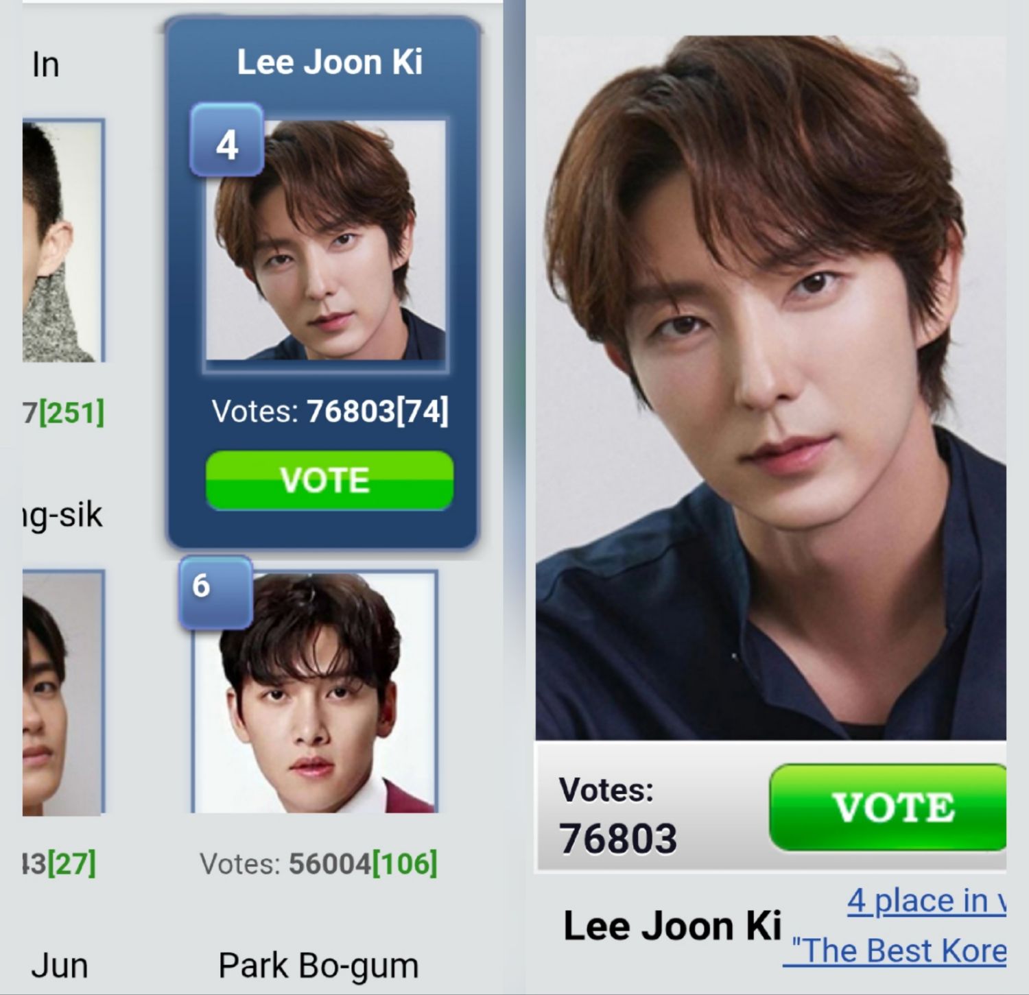 Momen yang diabadikan oleh penggemar Lee Joongi