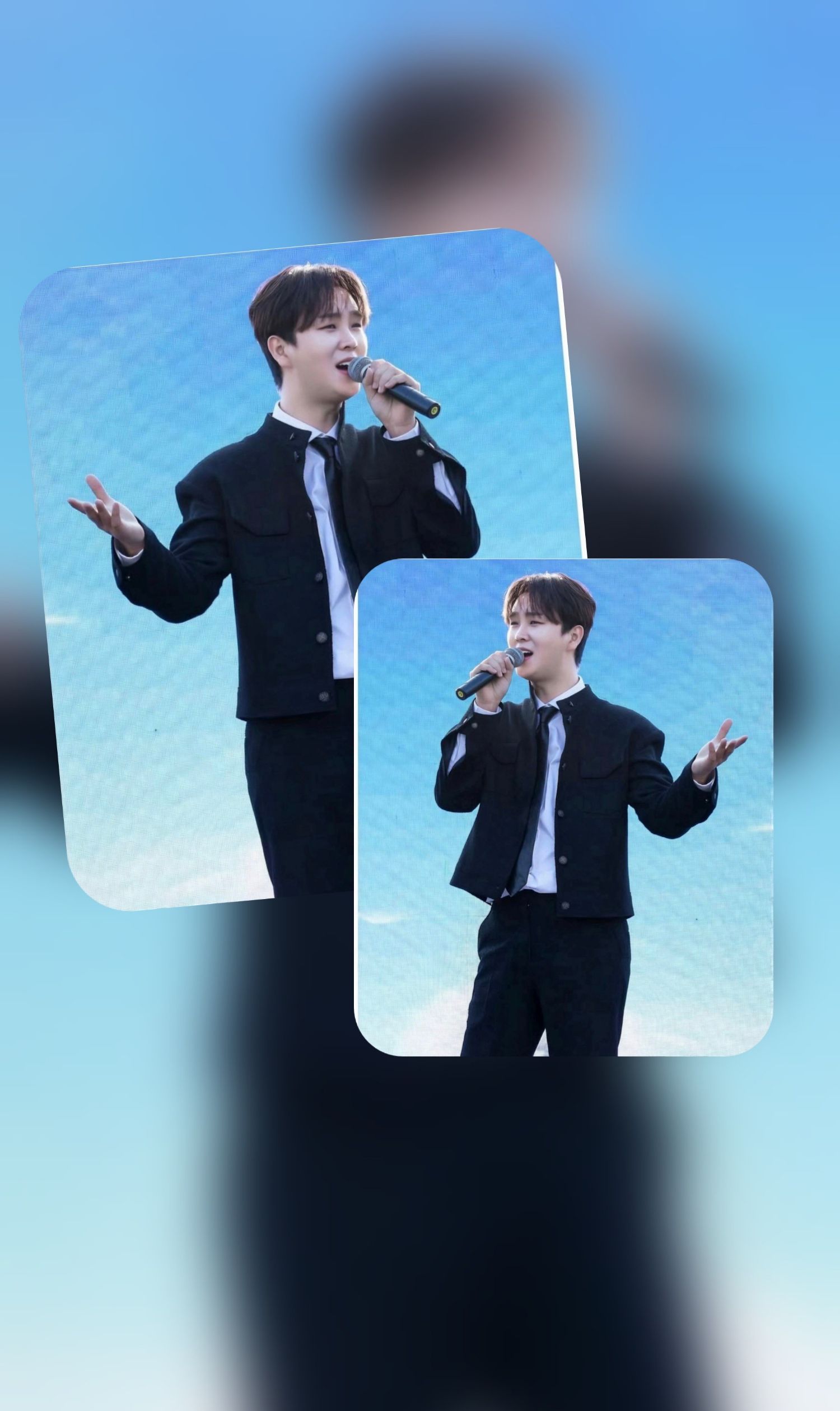 Behind-the-scenes cut of Song Minjun