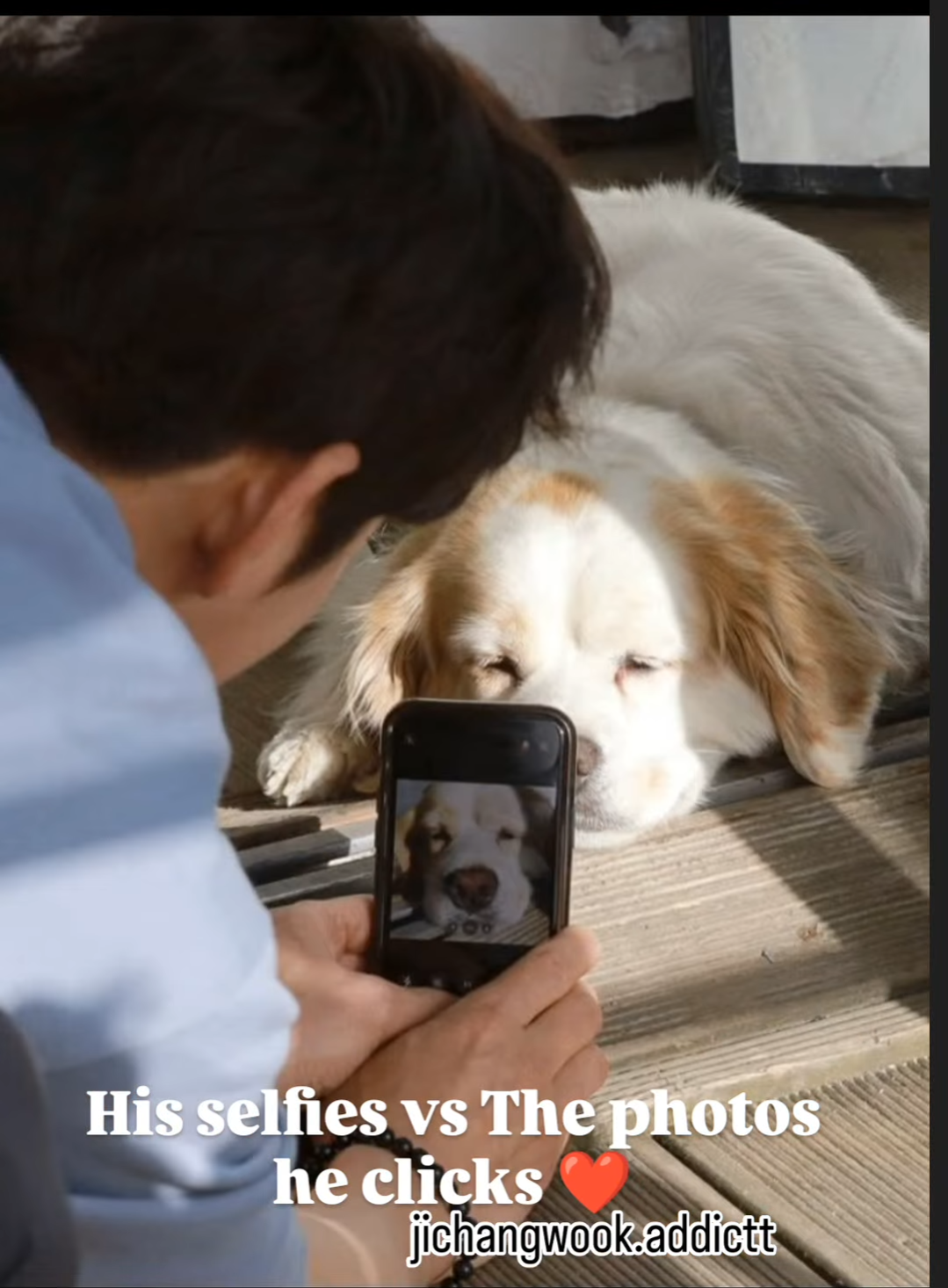 A moment captured by a fan of Ji Changwook