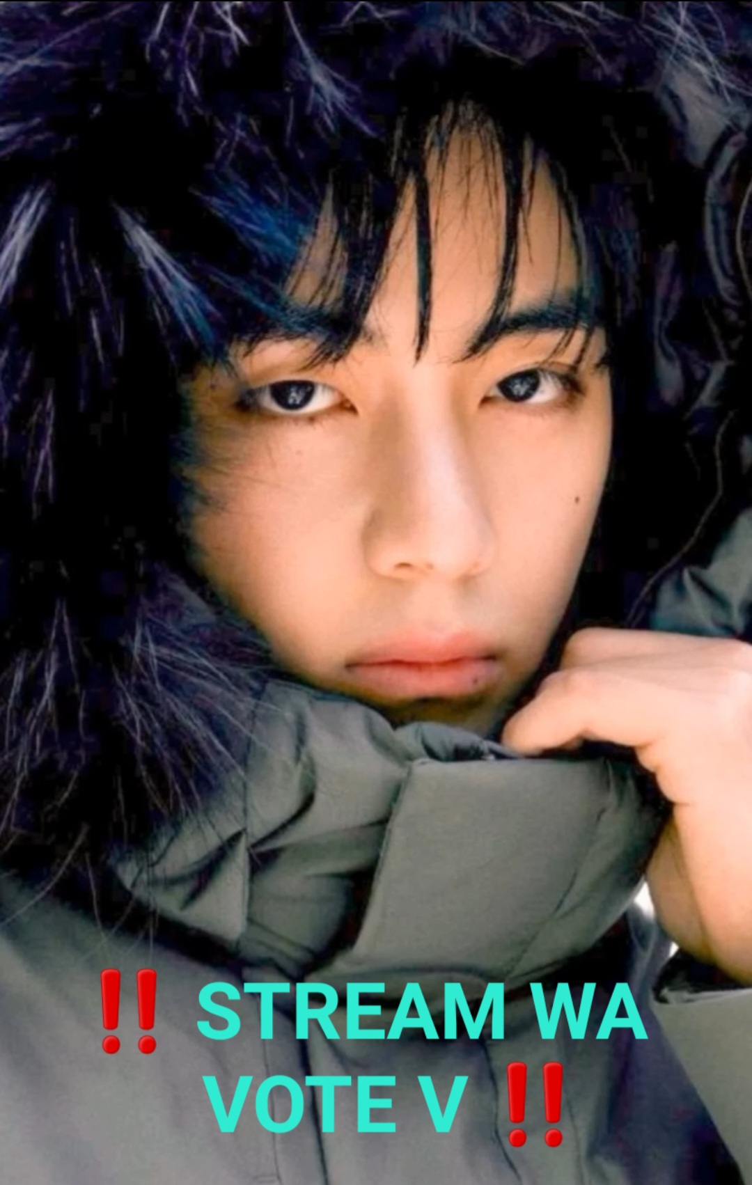 Recent activity shot of Kim Taehyung (V)