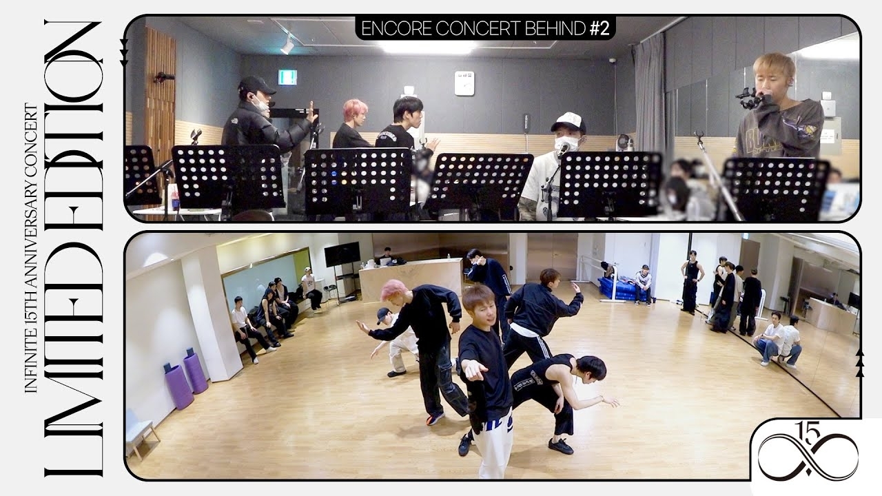 Behind-the-scenes cut of Kim Myungsoo (L)