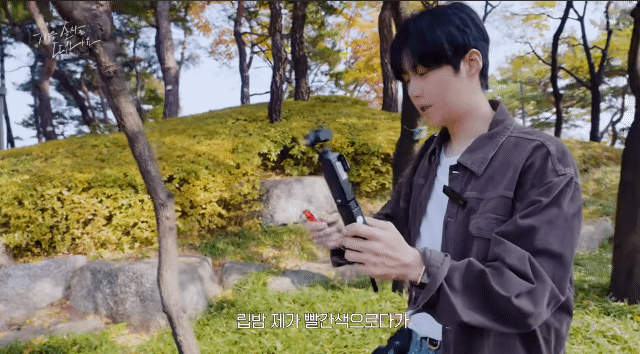 Behind-the-scenes cut of Kim Seonho