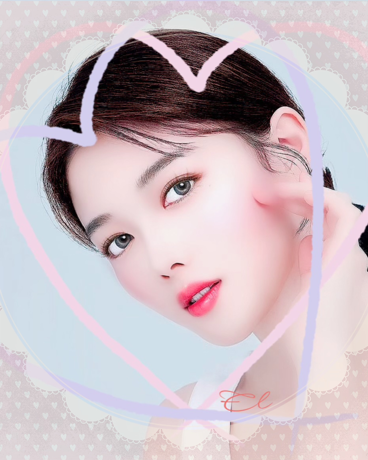 Behind-the-scenes cut of Kim Youjung