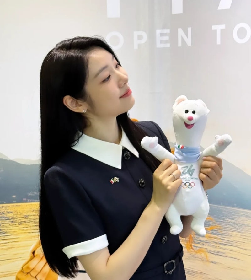 Behind-the-scenes cut of Kim Yuna