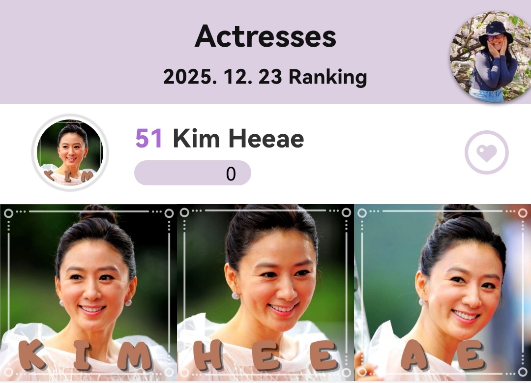 Behind-the-scenes cut of Kim Heeae