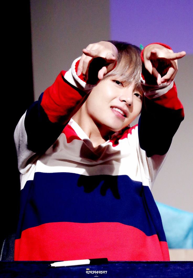Recent activity shot of Kim Taehyung (V)