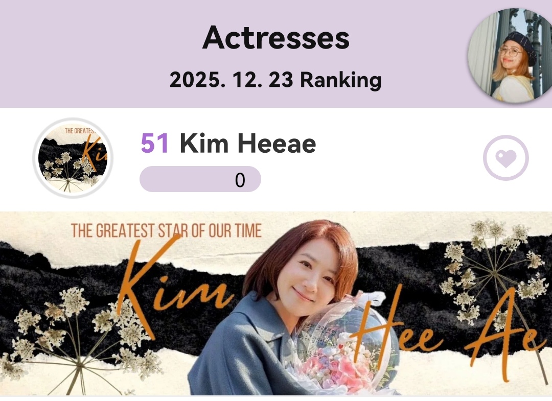 Recent activity shot of Kim Heeae