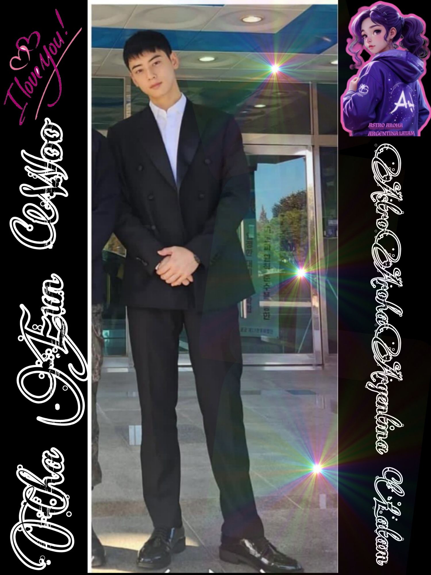 Behind-the-scenes cut of Cha Eunwoo