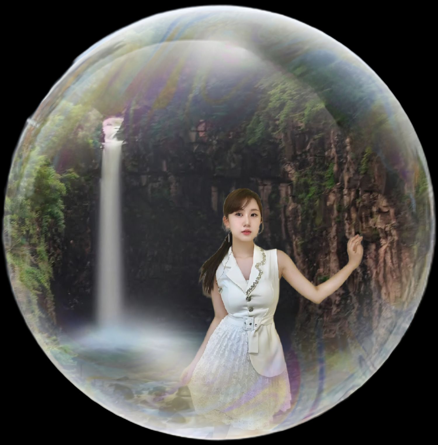 Behind-the-scenes cut of Jeon Yujin