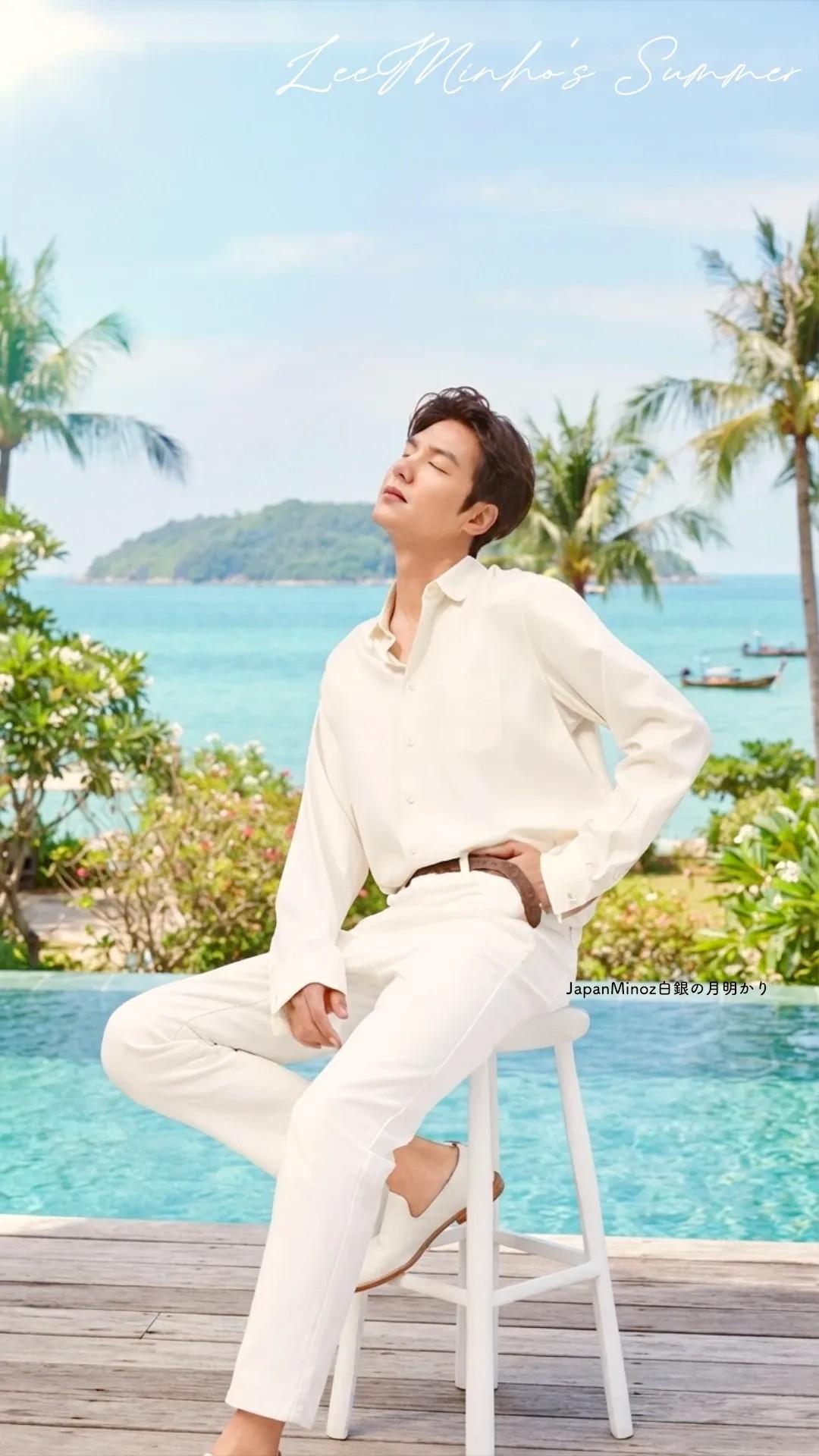 Special wallpaper made by Lee Minho's fans