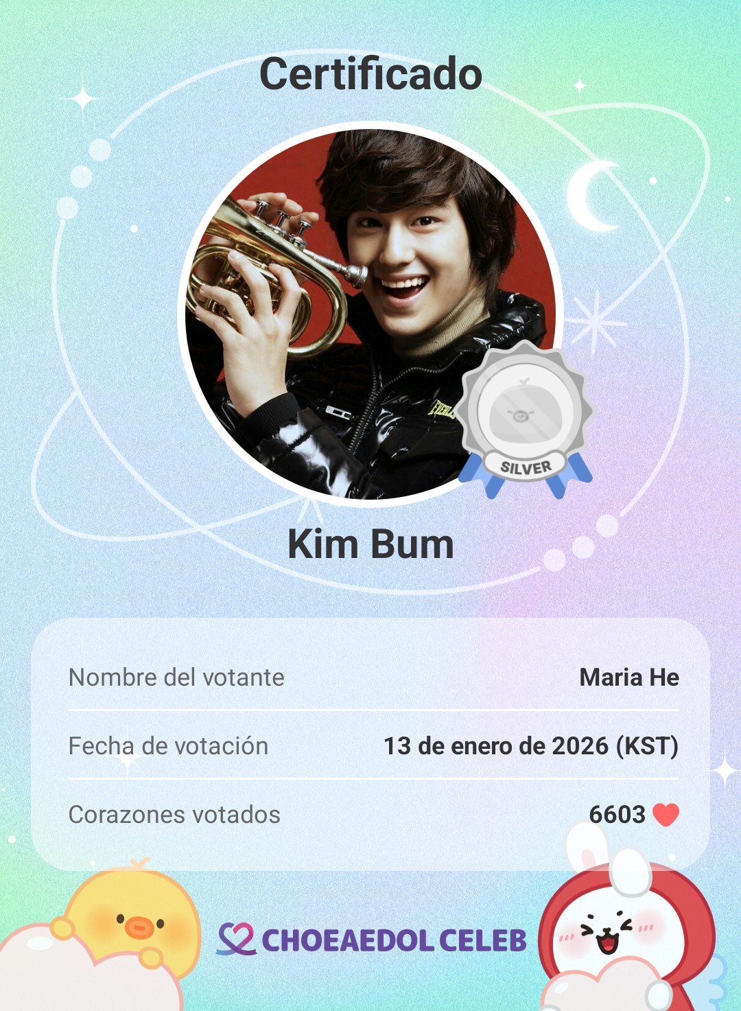 A moment captured by a fan of Kim Bum