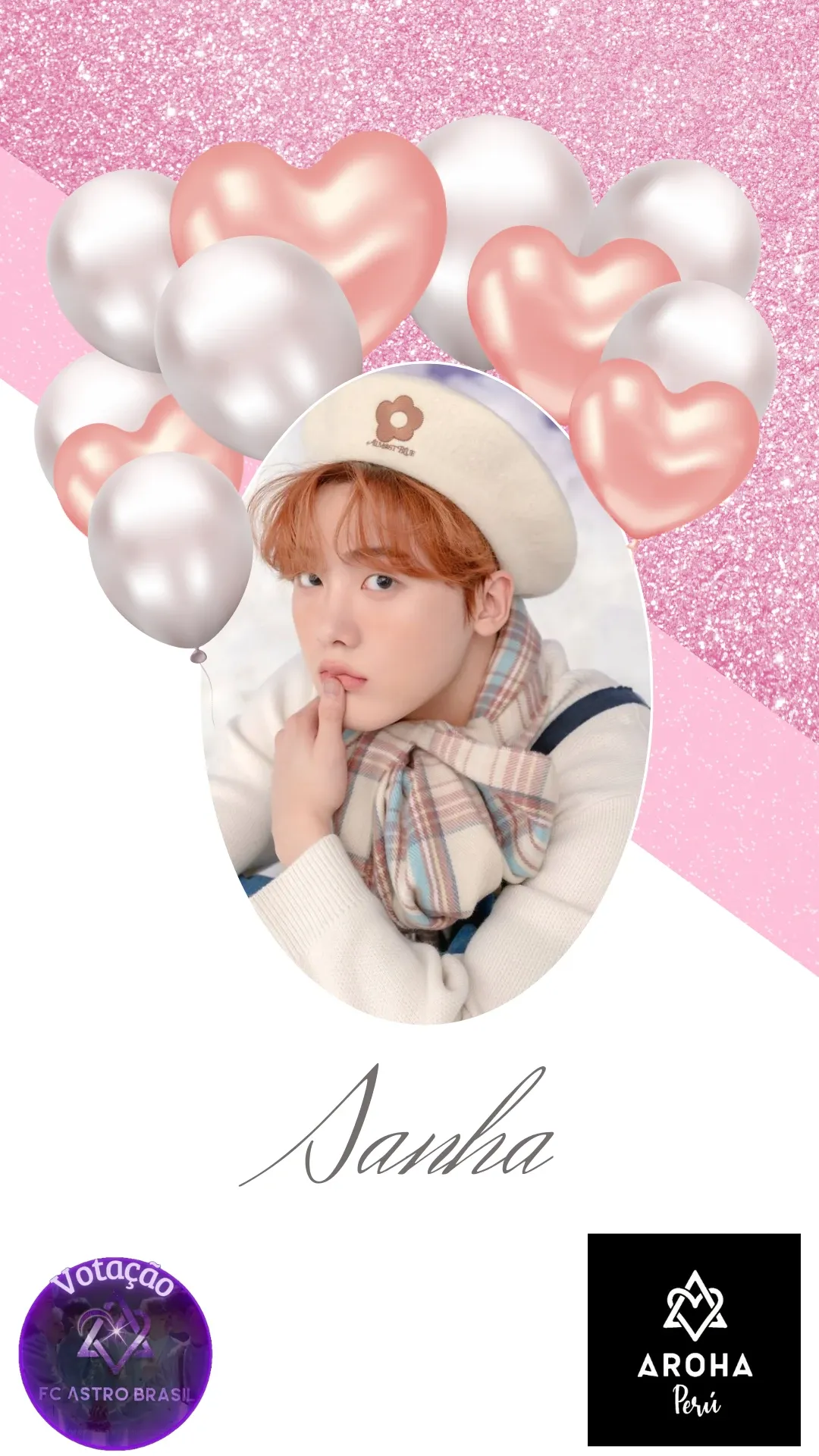 Emotional wallpaper shared by fans for Yoon Sanha
