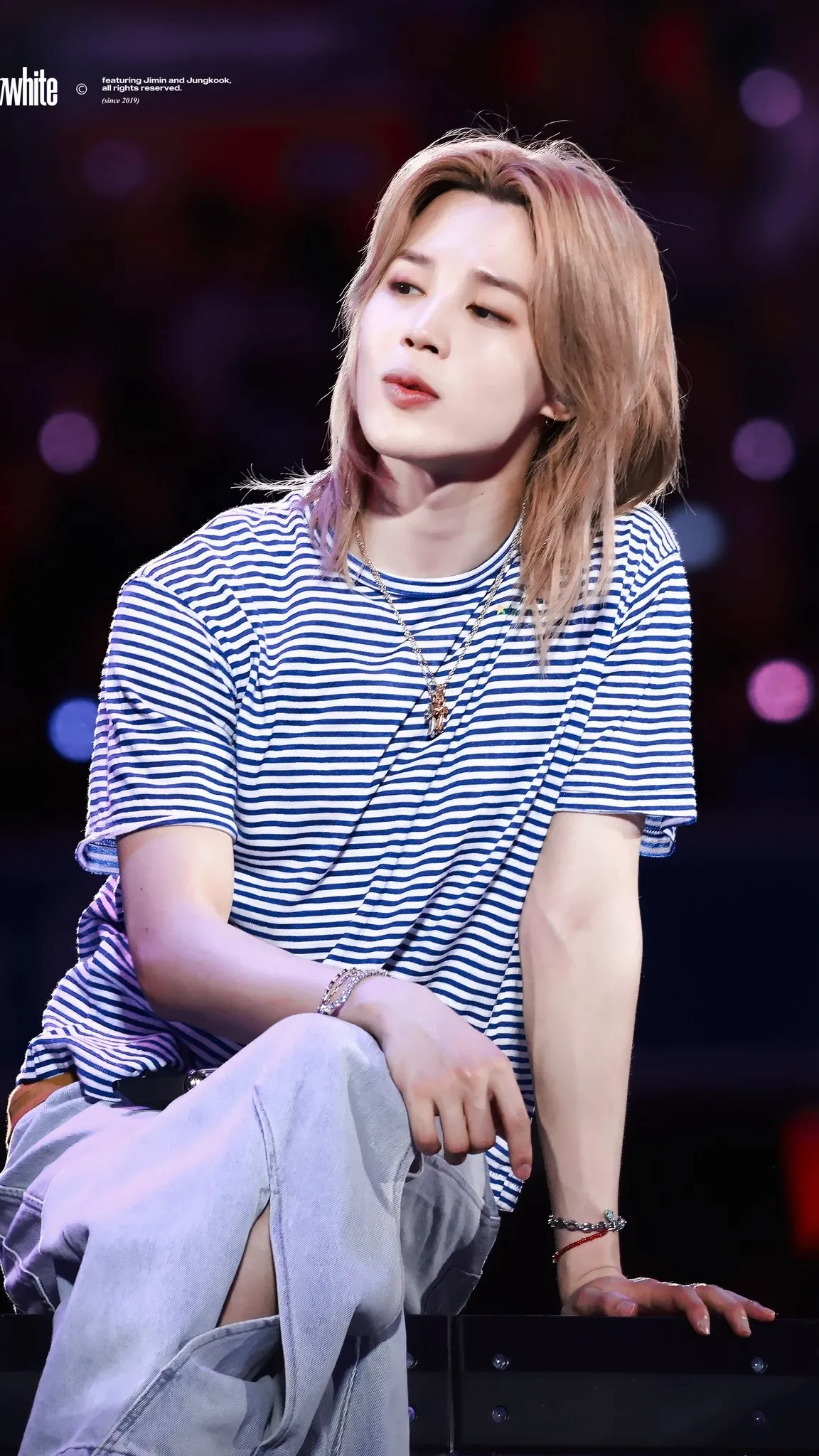 Special wallpaper made by Ha Jimin's fans