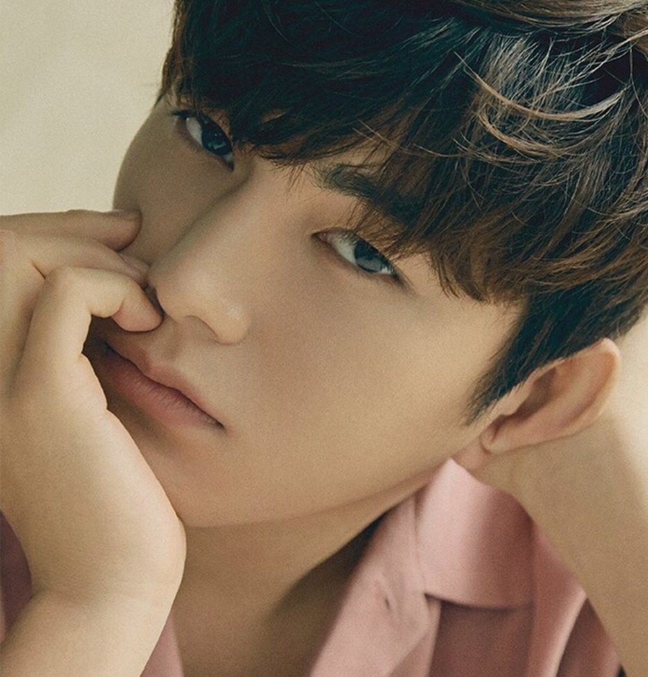 Recent activity shot of Kim Myungsoo (L)