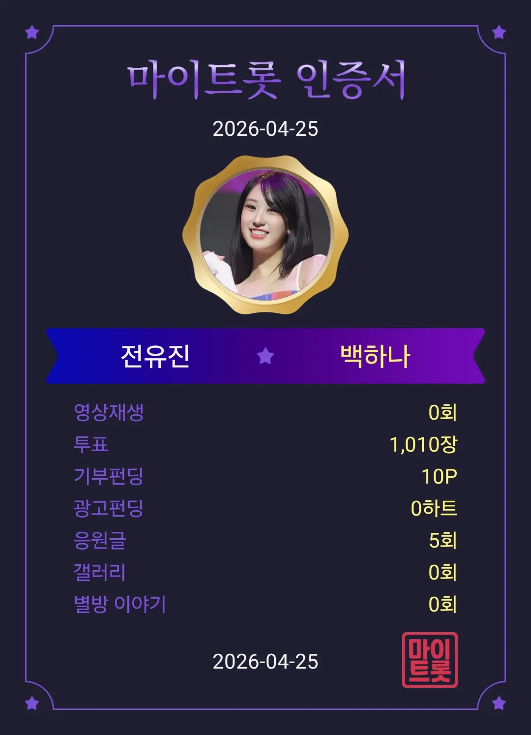 전유진 팬이 찍은 순간