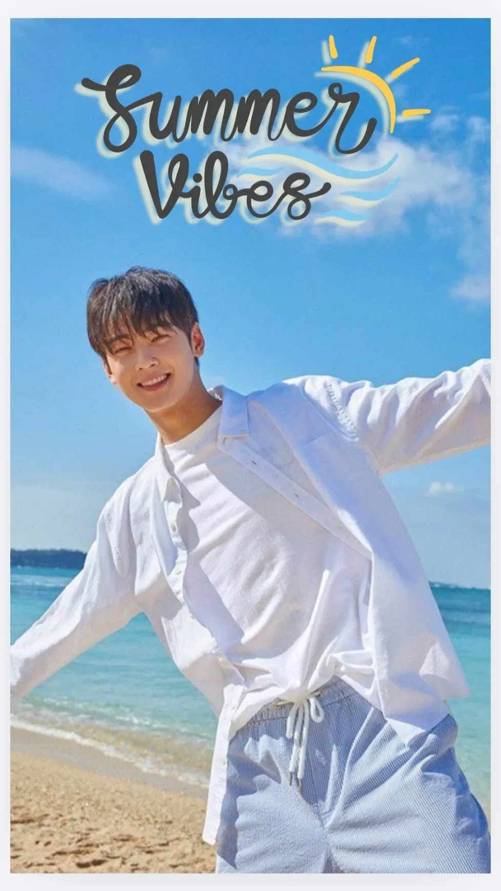 Behind-the-scenes cut of Cha Eunwoo