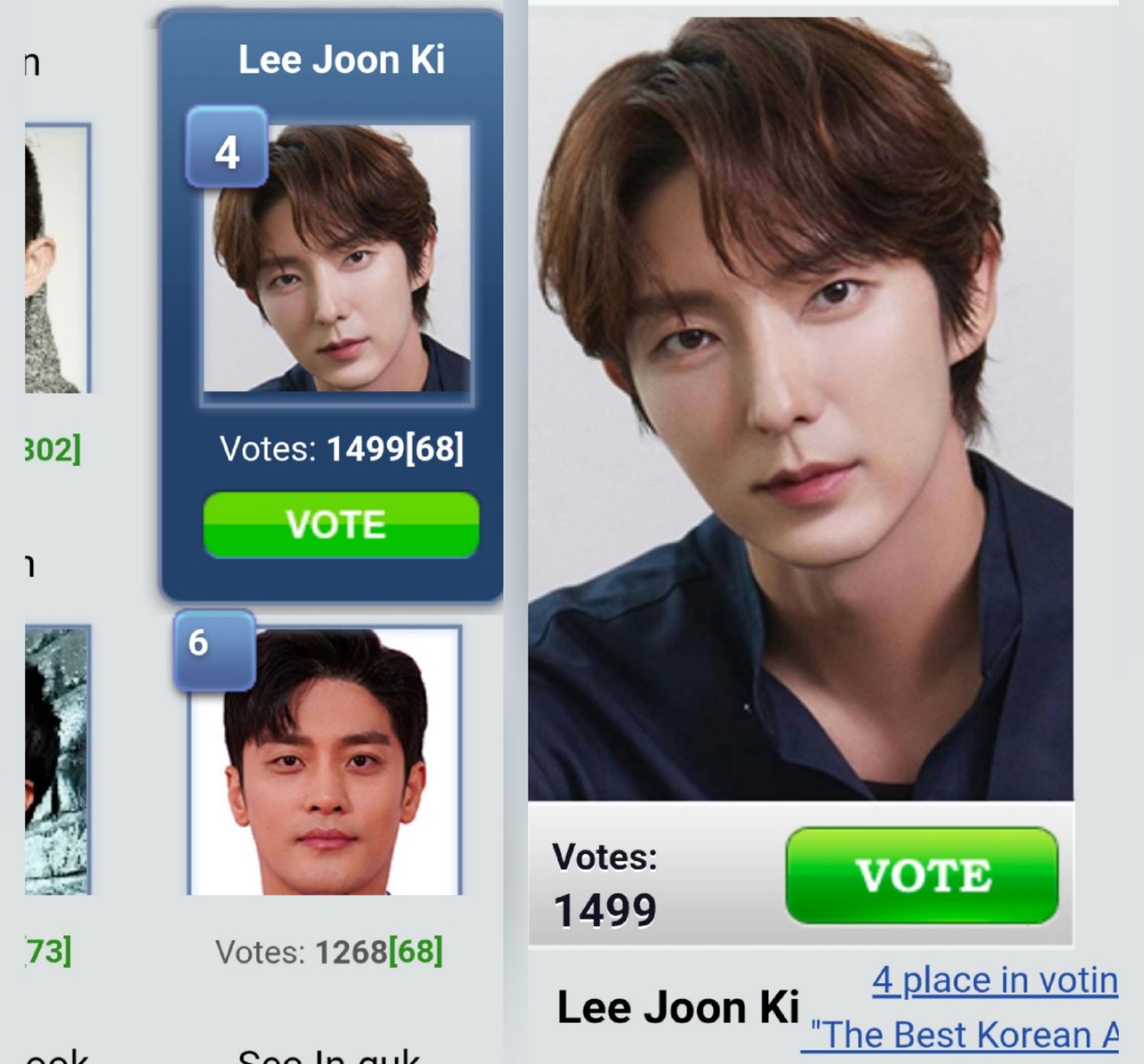 Behind-the-scenes cut of Lee Joongi