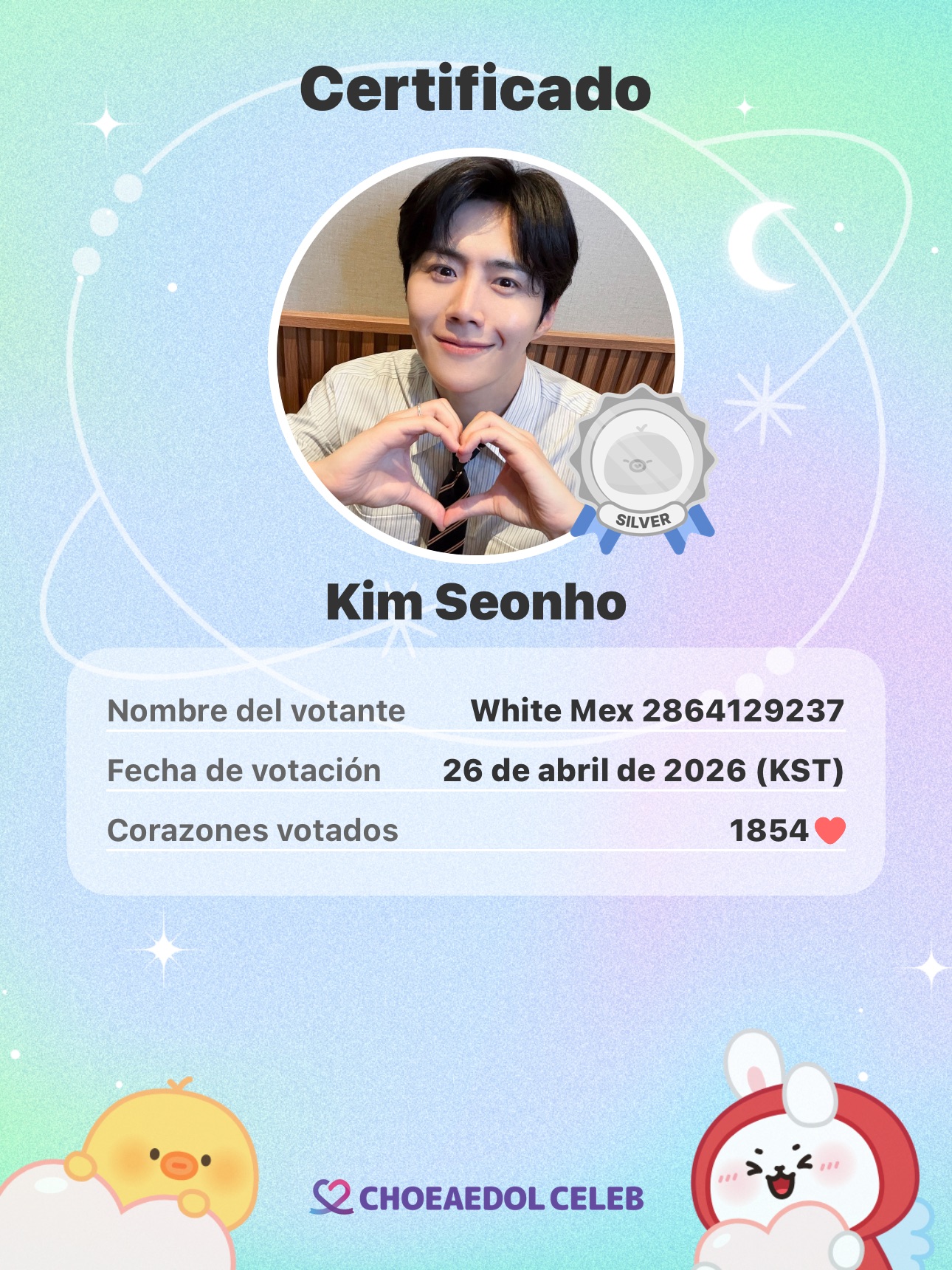 A moment captured by a fan of Kim Seonho