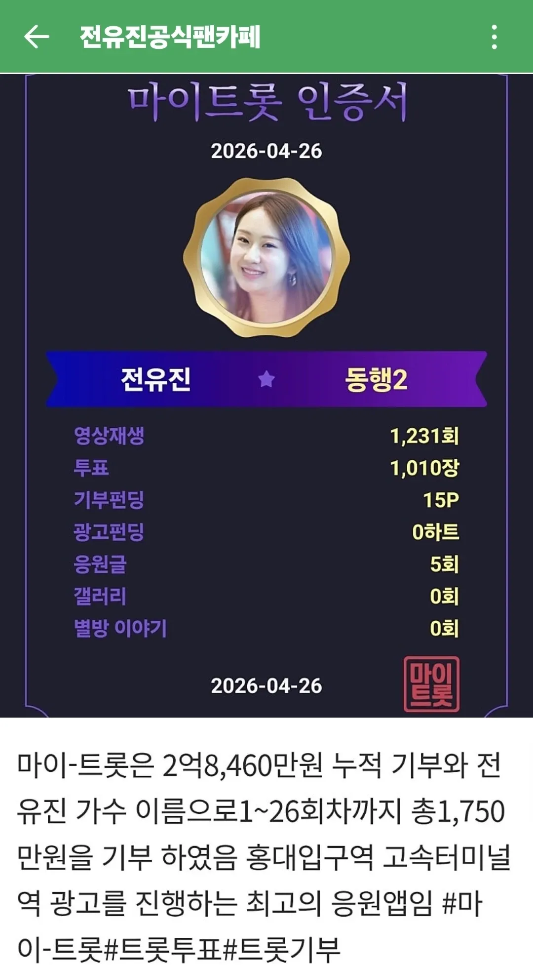 全裕珍的幕後花絮