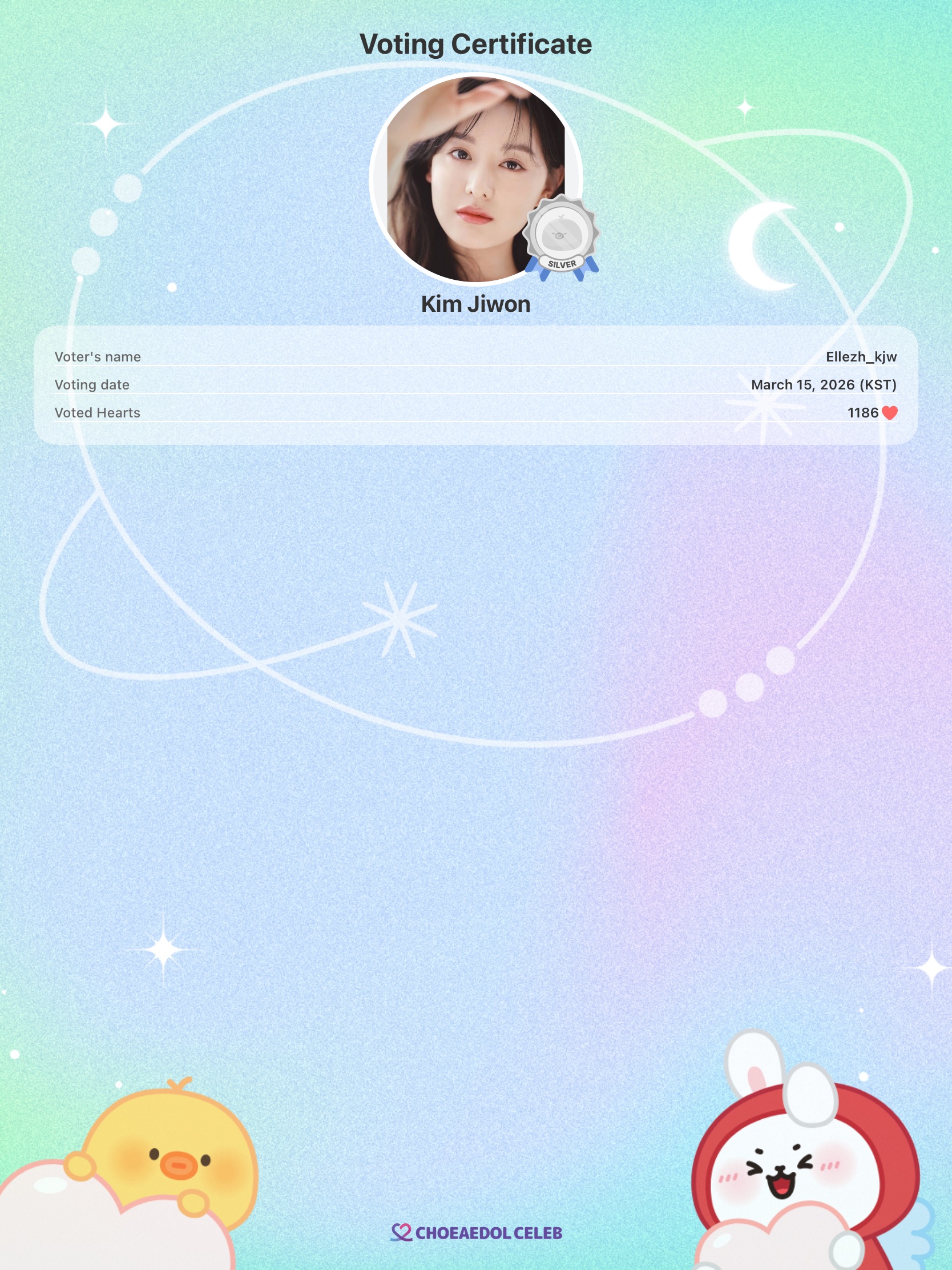 Latest photo of Kim Jiwon