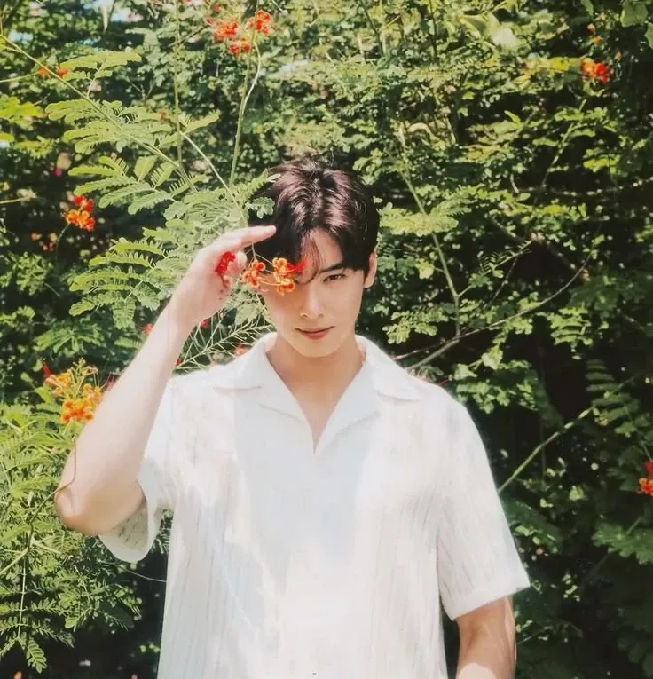 Behind-the-scenes cut of Cha Eunwoo