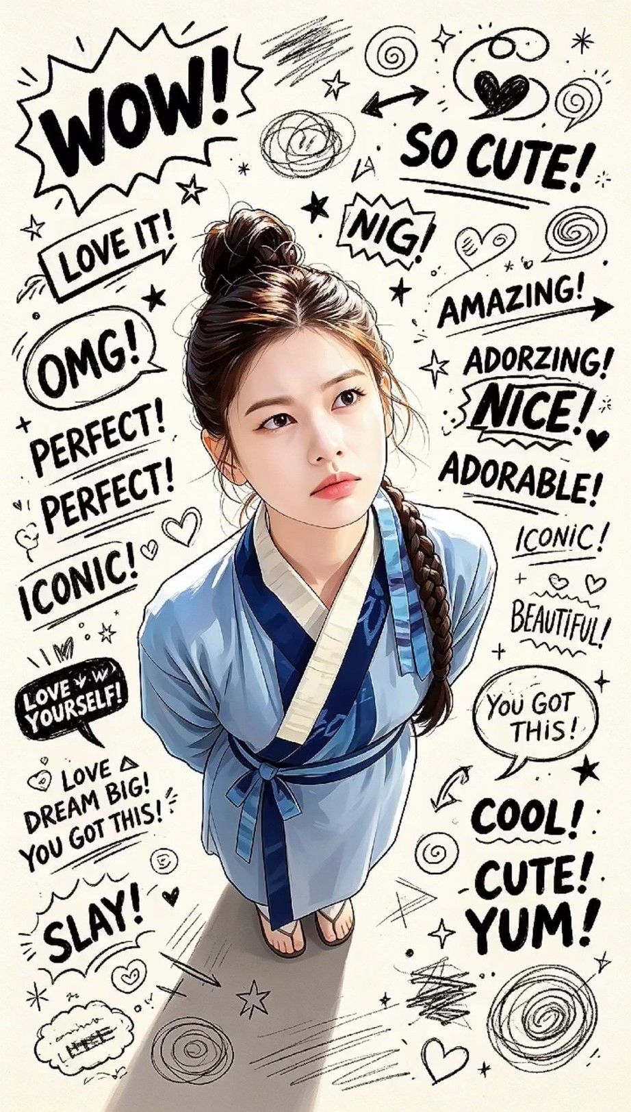 Emotional wallpaper shared by fans for Jung Somin