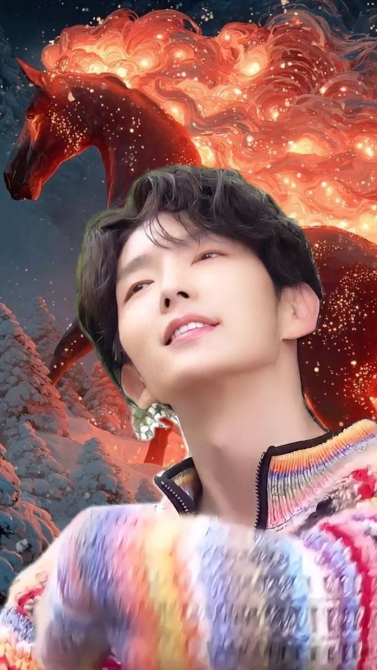 Emotional wallpaper shared by fans for Lee Joongi