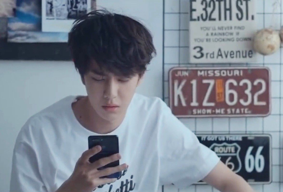 A moment captured by a fan of Wang Yibo