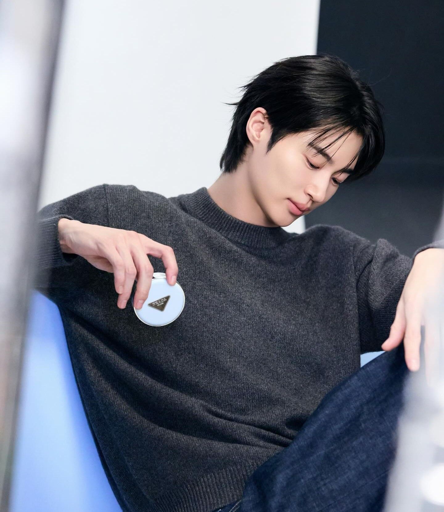 粉絲拍下的邊佑錫瞬間