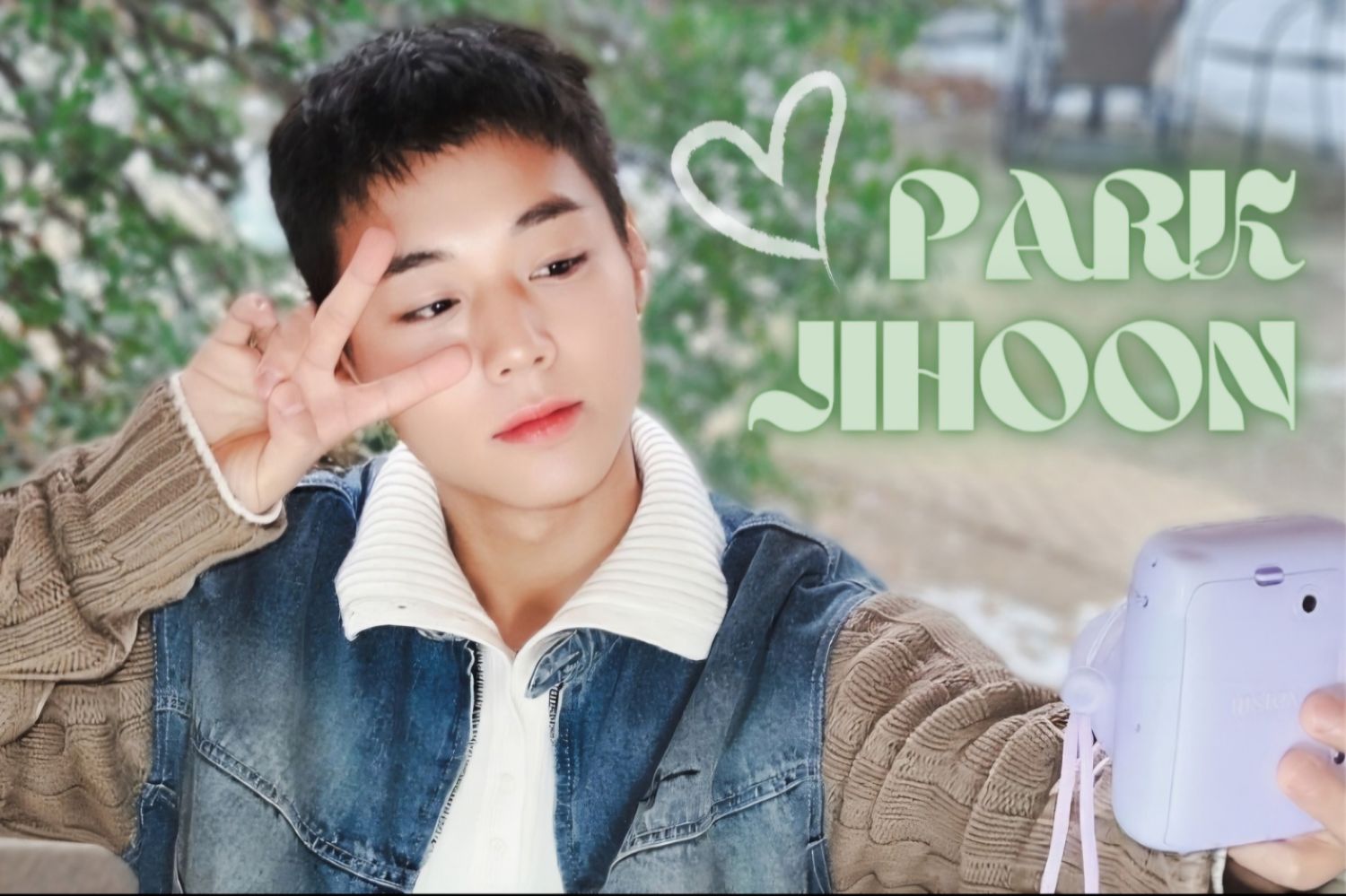 Behind-the-scenes cut of Park Jihoon