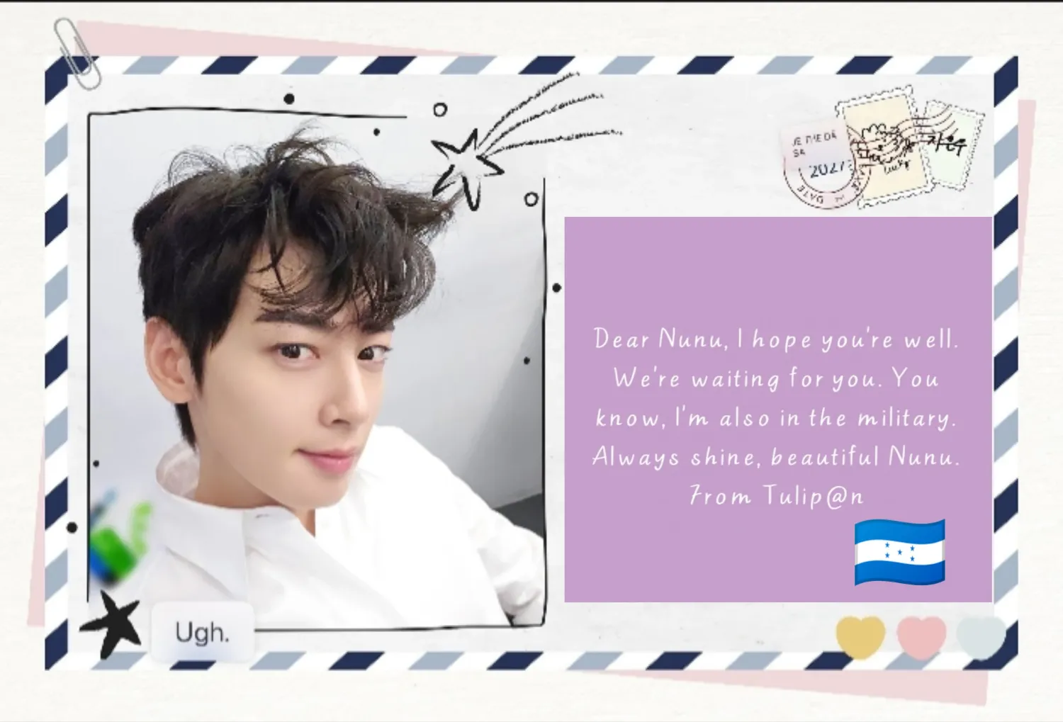Behind-the-scenes cut of Cha Eunwoo