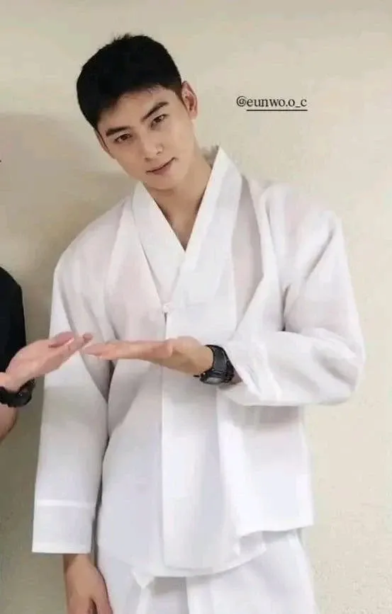 Behind-the-scenes cut of Cha Eunwoo