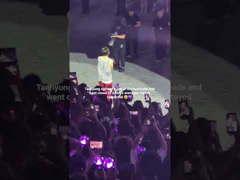 A moment captured by a fan of Kim Taehyung (V)