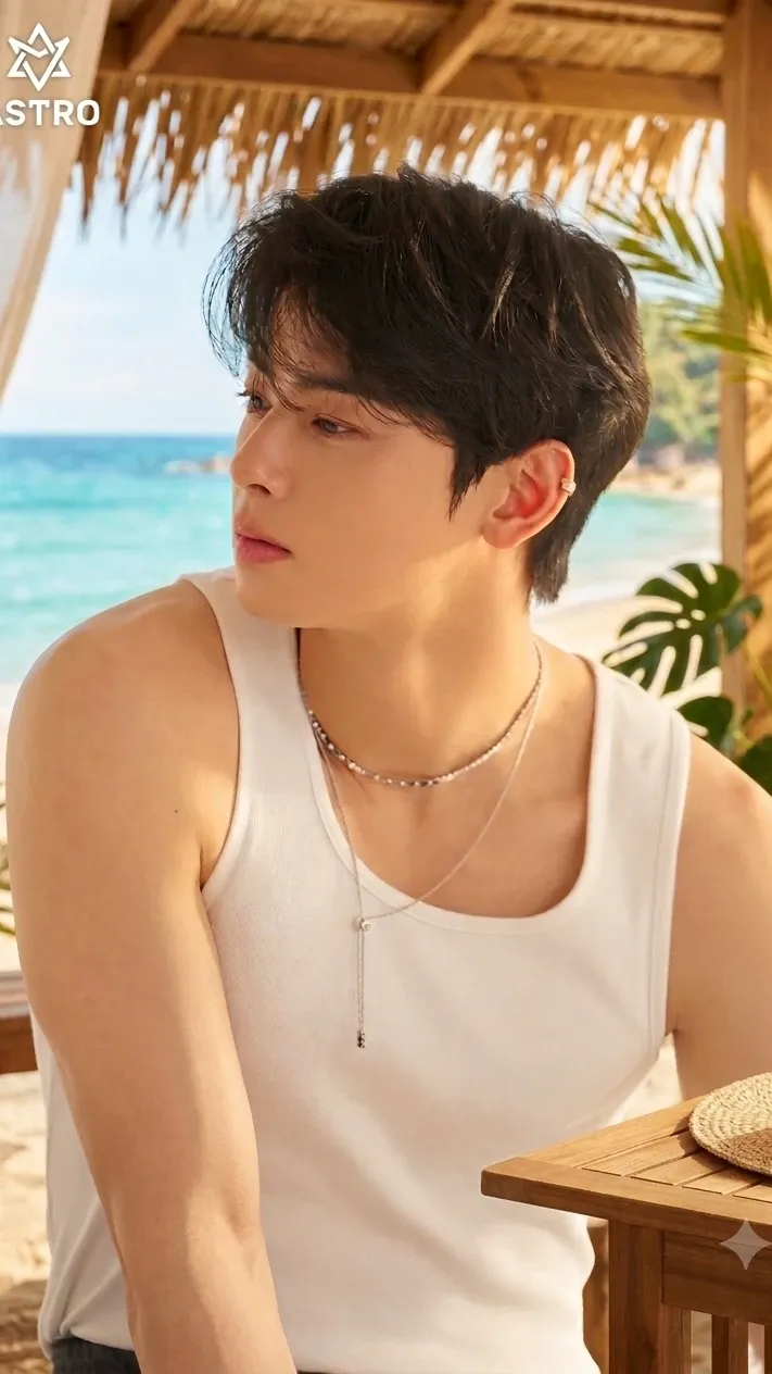 Behind-the-scenes cut of Cha Eunwoo