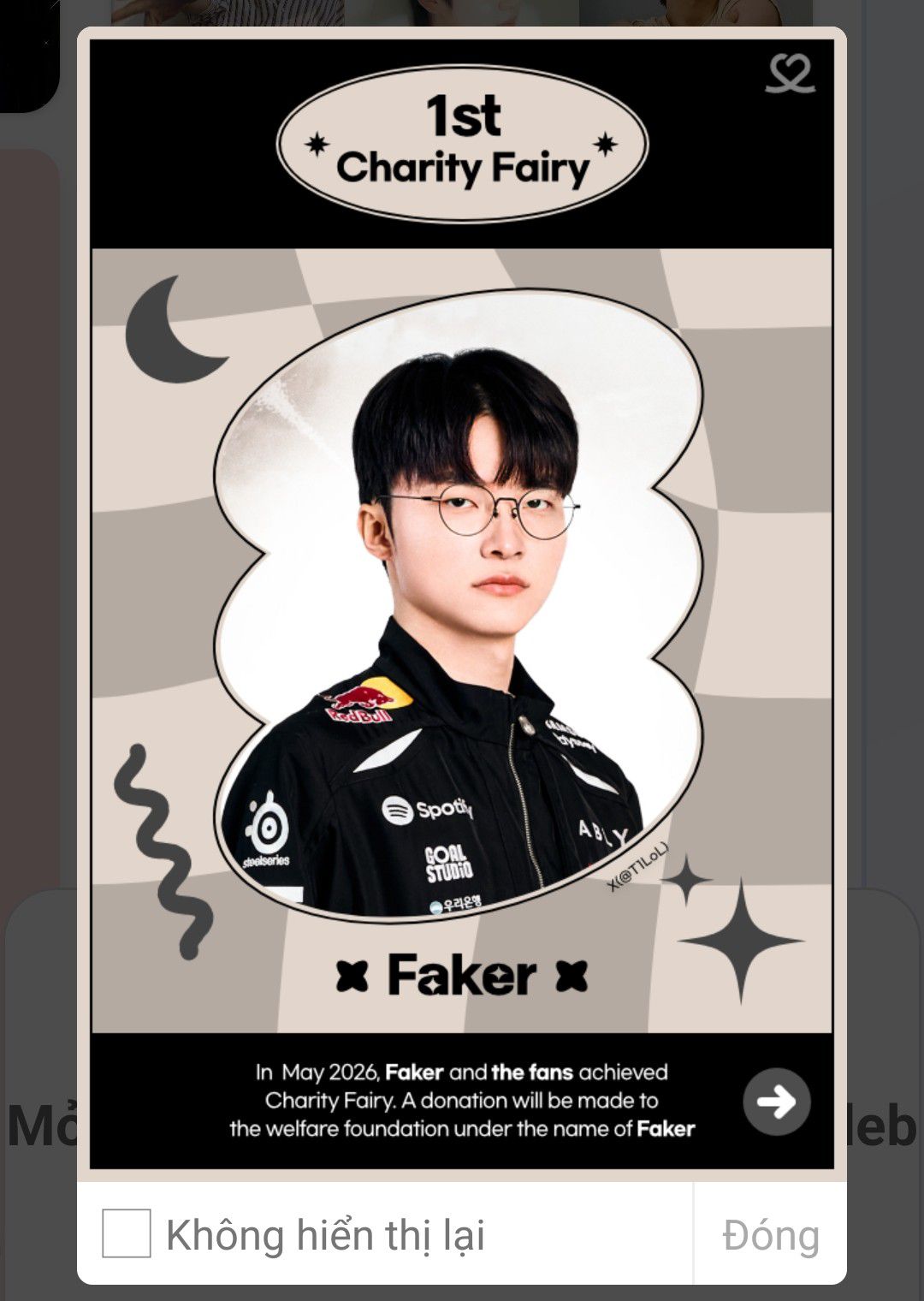 A moment captured by a fan of Faker