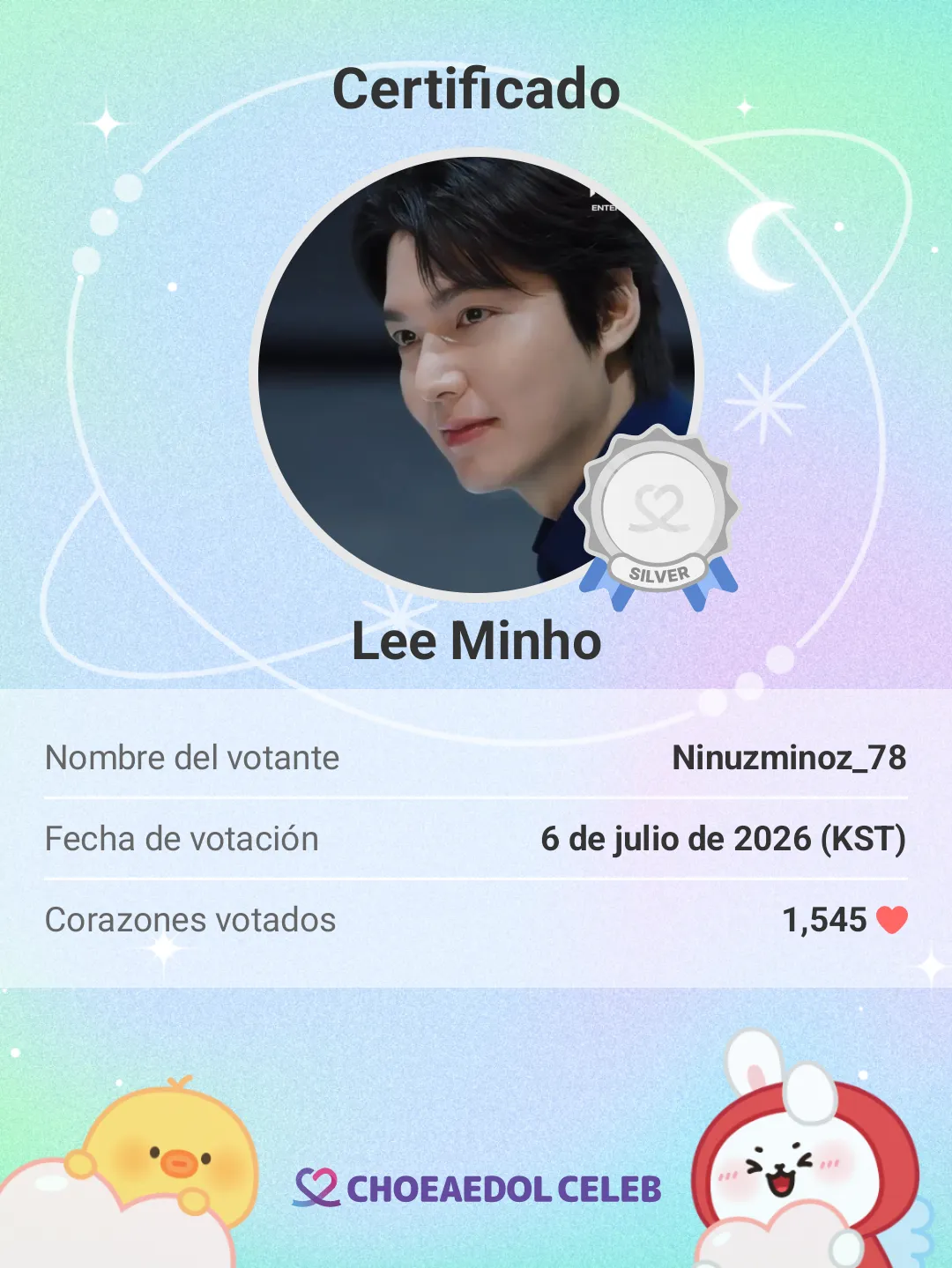 Latest photo of Lee Minho