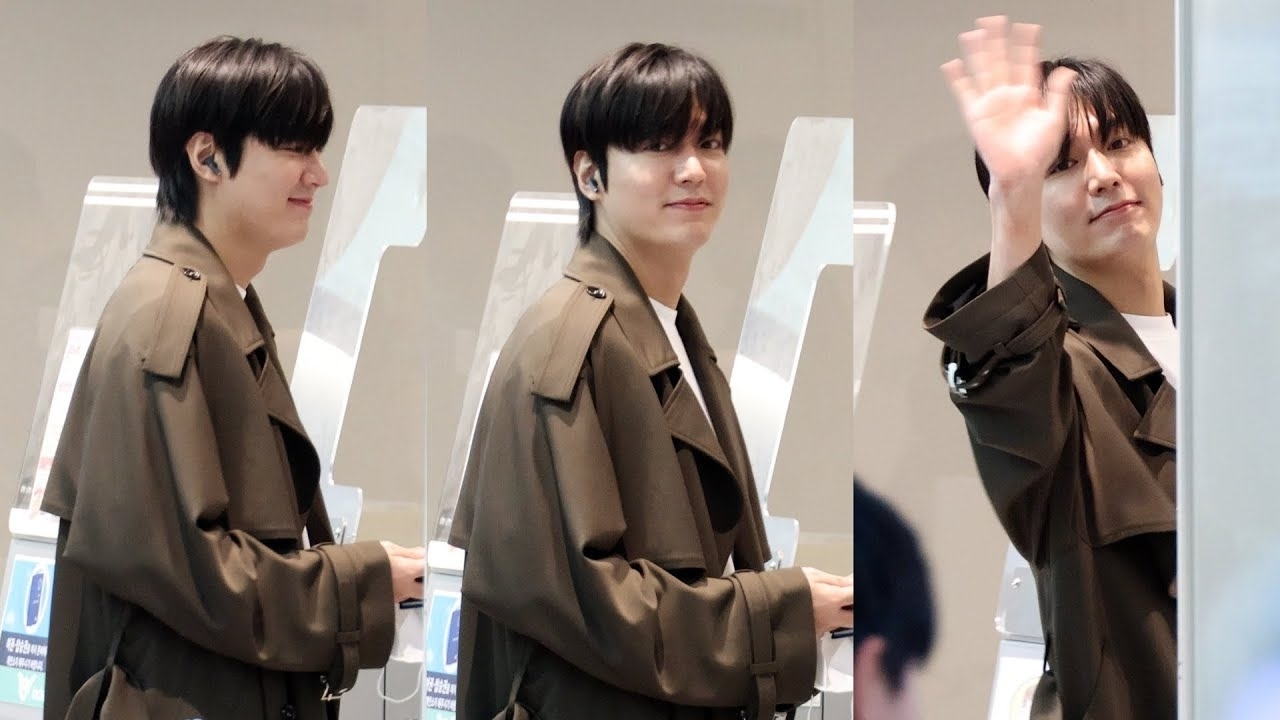 粉絲拍下的李敏鎬瞬間