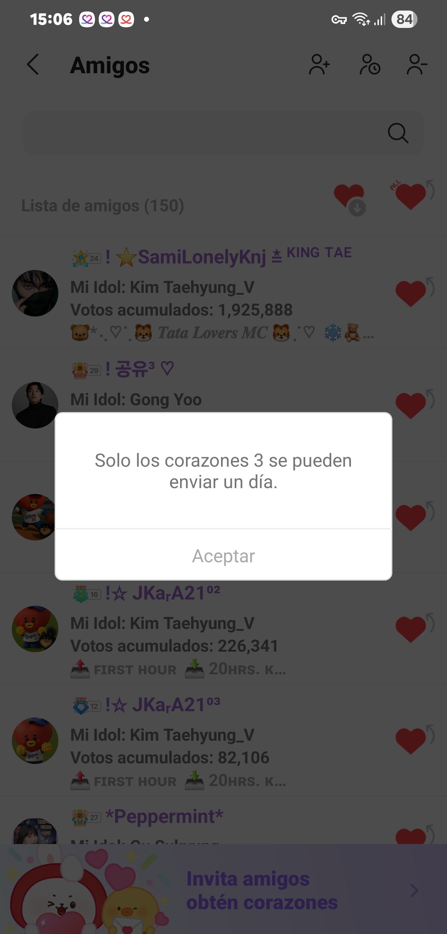 Recent activity shot of Board