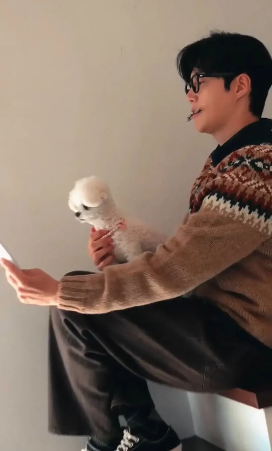 A moment captured by a fan of Kim Seonho