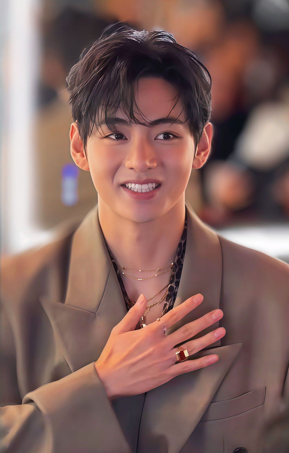 Recent activity shot of Kim Taehyung (V)