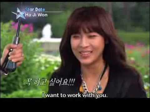 Behind-the-scenes cut of Ha Jiwon