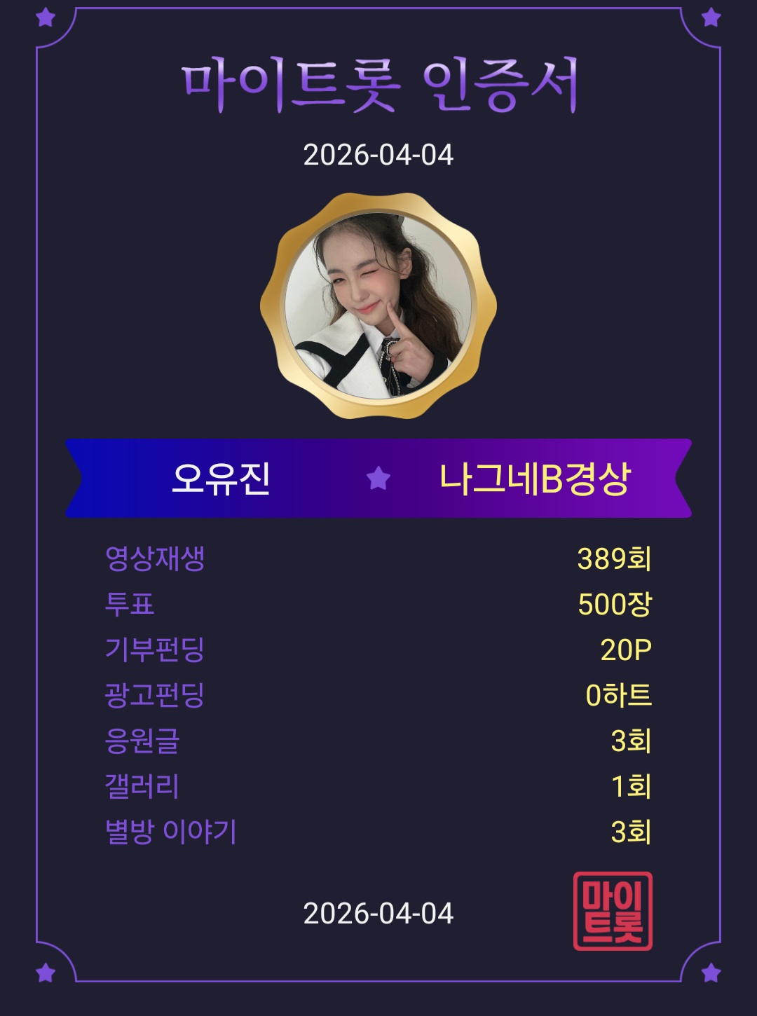 粉絲拍下的Oh Yujin瞬間